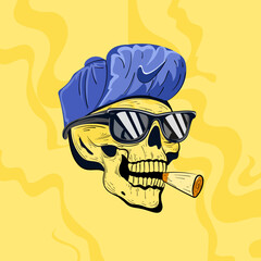 Smoking Skull