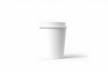White Paper Cup Isolated On White Background