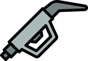 Kerosene pump icon. Outline Kerosene pump vector icon for web design isolated on white background color flat