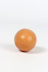 single egg isolated on white background 