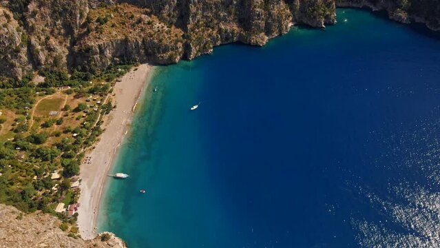 Butterfly Valley is a valley in Fethiye district of Mula Province, southwestern Turkey, which is home to diverse butterfly species.