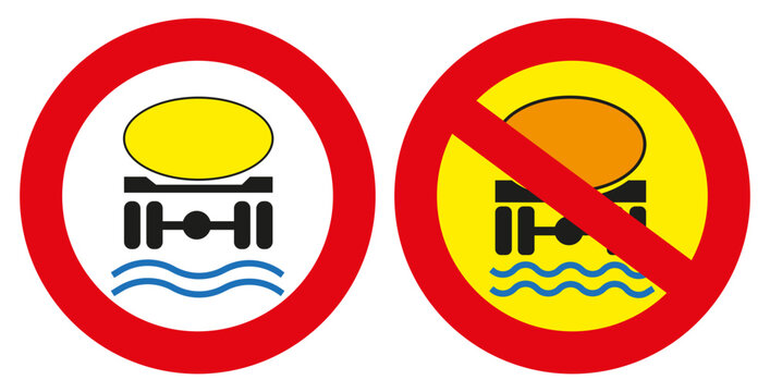 The movement of vehicles carrying substances that pollute water is prohibited.