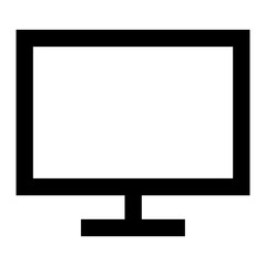 Computer monitor line icon.