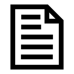 Document line icon.