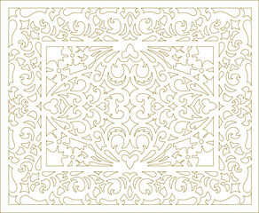 Vector illustration sketch of ethnic traditional decorative pattern baground