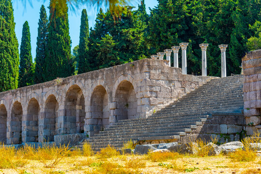 Asklepieion ancient ruins in Greek island Kos