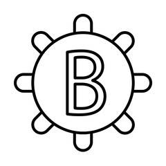 blood donation, B icon. Element of blood donation icon. Thin line icon for website design and development, app development