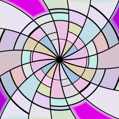 Fototapeta premium Abstract seamless geometric pattern background