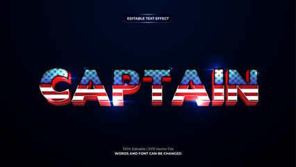 Captain 3d comic style editable text effect