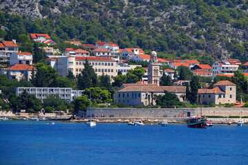 Small and beautiful town Hvar on island Hvar, Croatia.