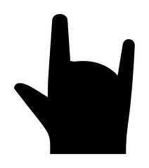 Hand, fingers, gesture, sing of the horns icon. Element of hand icon for mobile concept and web apps. Detailed Hand, fingers, gesture, sing of the horns icon can be used for web