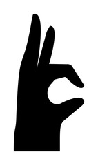 Hand, fingers, gesture, ok icon. Element of hand icon for mobile concept and web apps. Detailed Hand, fingers, gesture, ok icon can be used for web and mobile