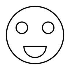 Happy sign icon. Element of image sign for mobile concept and web apps illustration. Thin line icon for website design and development, app development. Premium icon