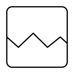 Broken image sign icon. Element of image sign for mobile concept and web apps illustration. Thin line icon for website design and development, app development. Premium icon