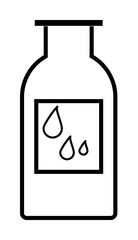 oil bottle simple line icon