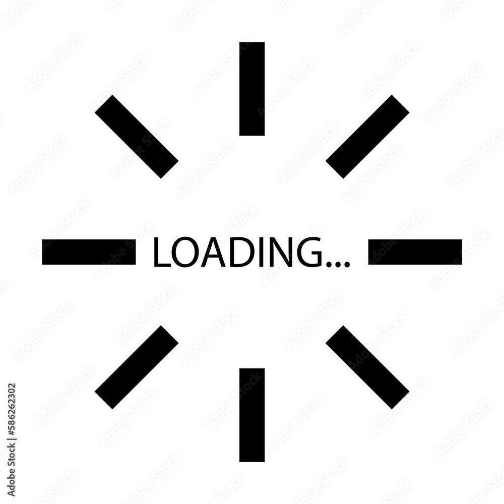 Aufkleber loading the sun rays icon. element of loading sign for mobile concept and web apps. detailed loading