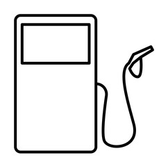 gas station sign icon. Element of navigation sign icon. Thin line icon for website design and development, app development. Premium icon