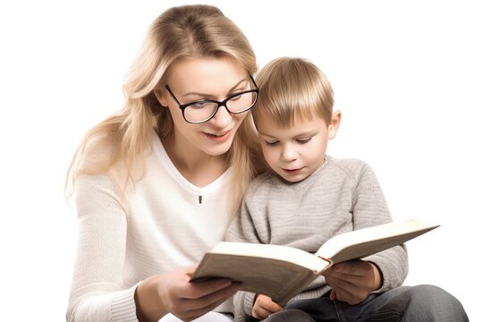 parent and child reading book