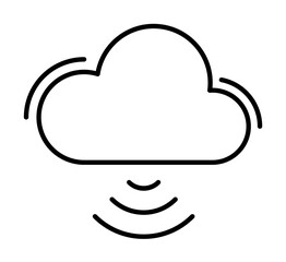 Wifi, cloud, networking icon. Simple line, outline elements of storage and cloud icons for ui and ux, website or mobile application