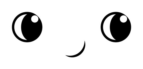 indifference face icon. Element of anime face icon for mobile concept and web apps. Anime indifference face icon can be used for web and mobile