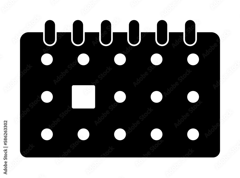 Poster the calendar icon. element of web icon for mobile concept and web apps. glyph the calendar icon can 