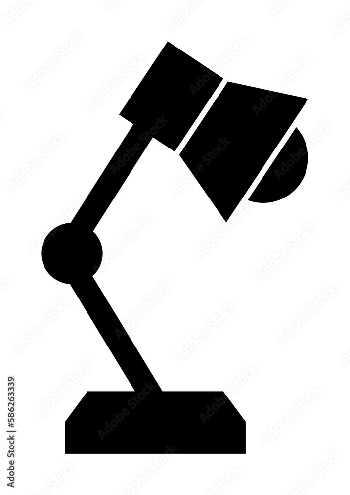 Aufkleber table lamp icon. element of web icon for mobile concept and web apps. glyph table lamp icon can be u