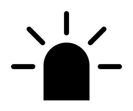 siren icon. Element of web icon for mobile concept and web apps. Glyph siren icon can be used for web and mobile
