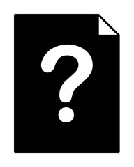unknown document icon. Element of simple icon. Premium quality graphic design icon. Signs and symbols collection icon for websites, web design, mobile app