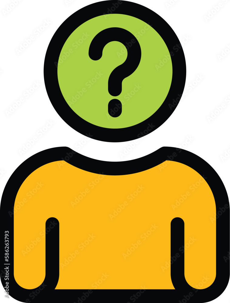 Poster anonymous man icon. outline anonymous man vector icon for web design isolated on white background co