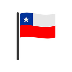 Chile flags icon set, Chile independence day icon set vector sign symbol