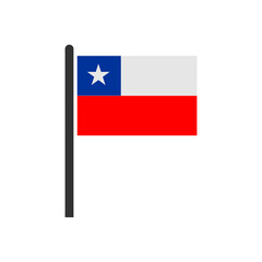 Chile flags icon set, Chile independence day icon set vector sign symbol