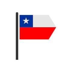 Chile flags icon set, Chile independence day icon set vector sign symbol