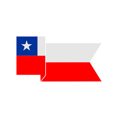 Chile flags icon set, Chile independence day icon set vector sign symbol