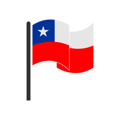 Chile flags icon set, Chile independence day icon set vector sign symbol