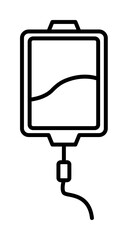 blood bag, medical icon. Element of anti aging outline icon for mobile concept and web apps. Thin line blood bag, medical icon can be used for web and mobile