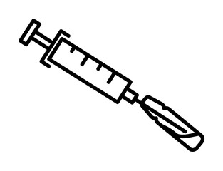 injection, glass, medicine bottle icon. Element of anti aging outline icon for mobile concept and web apps. Thin line injection, glass, medicine bottle icon can be used for web