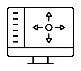Augmented reality, control, monitor icon. Element of augmented reality icon
