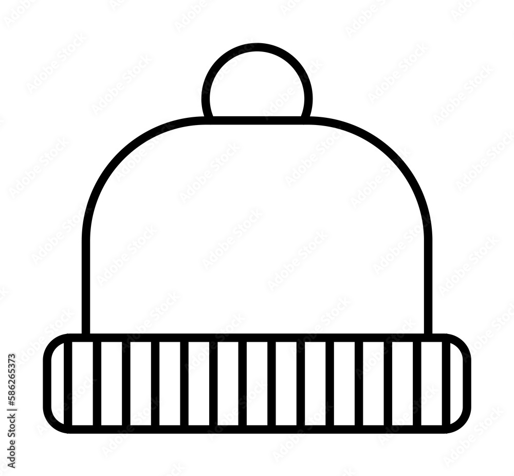Poster cap icon. element of autumn icon for mobile concept and web apps. thin line cap icon can be used for