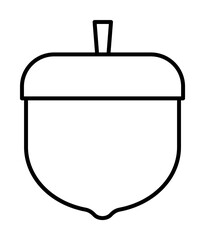 acorn icon. Element of autumn icon for mobile concept and web apps. Thin line acorn icon can be used for web and mobile © Gunay