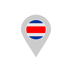 Costarica flags icon set, Costarica independence day icon set vector sign symbol