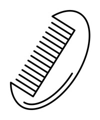 Comb, hair icon. Simple line, outline bathroom icons for ui and ux, website or mobile application