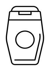 Shampoo, bottle icon. Simple line, outline bathroom icons for ui and ux, website or mobile application