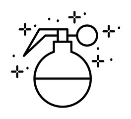 Grenade weapons icon. Simple line, outline of battle royale games icons for ui and ux, website or mobile application