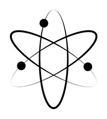 Atom, electron icon. Element of biology icon for mobile concept and web apps. Hand drawn Atom, electron icon can be used for web and mobile