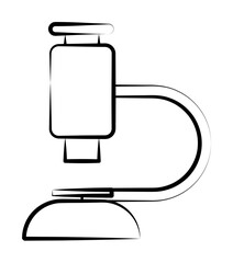 Microscope, scientific icon. Element of biology icon for mobile concept and web apps. Hand drawn Microscope, scientific icon can be used for web and mobile
