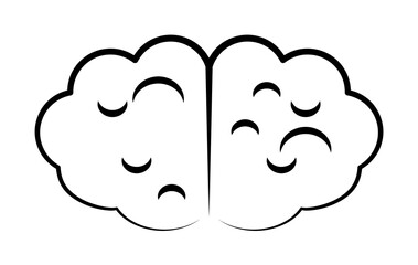 Brain, Human brain icon. Element of biology icon for mobile concept and web apps. Hand drawn Brain, Human brain icon can be used for web and mobile