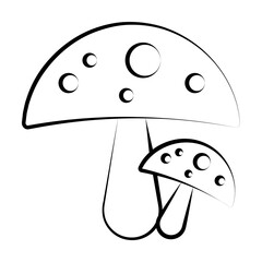 Mushroom, Nature icon. Element of biology icon for mobile concept and web apps. Hand drawn Mushroom, Nature icon can be used for web and mobile