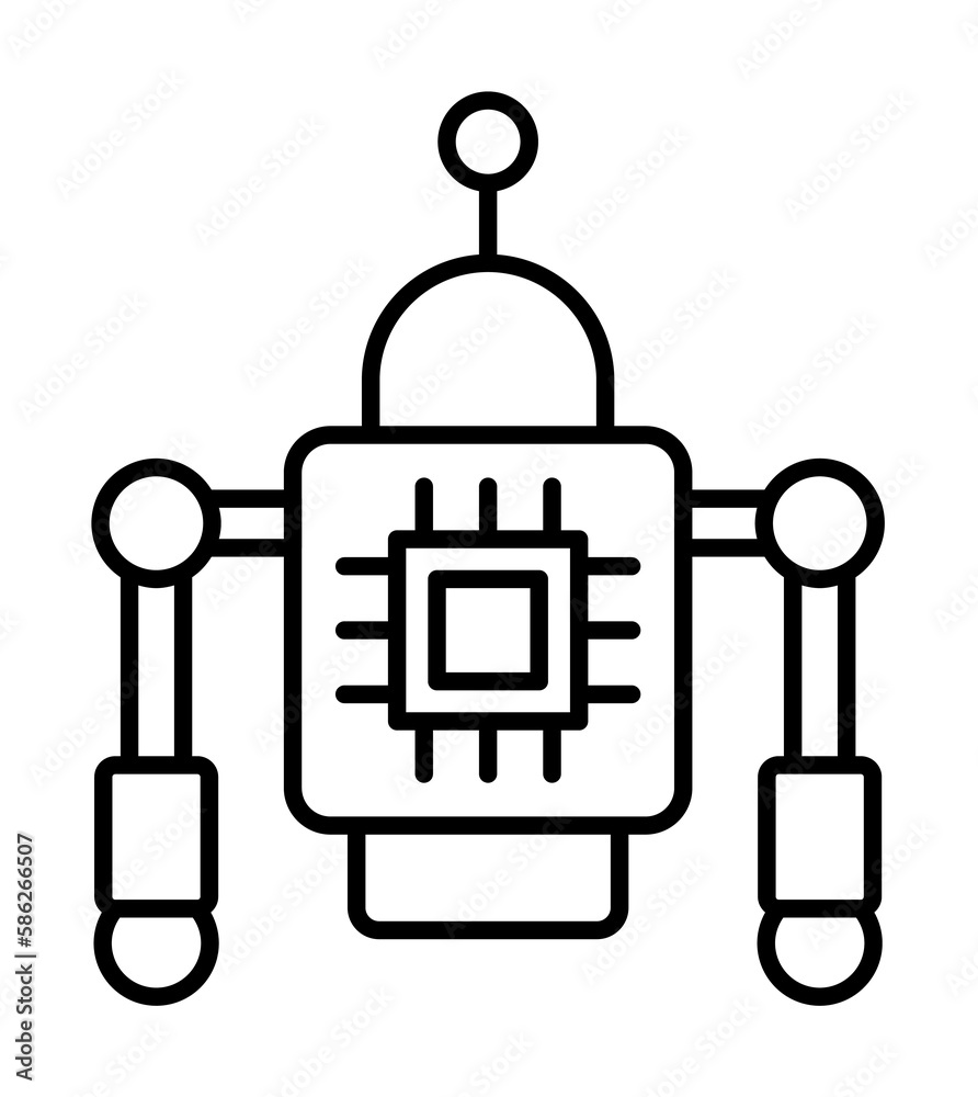 Aufkleber automation, block chain icon. element of block chain icon for mobile concept and web apps. thin line