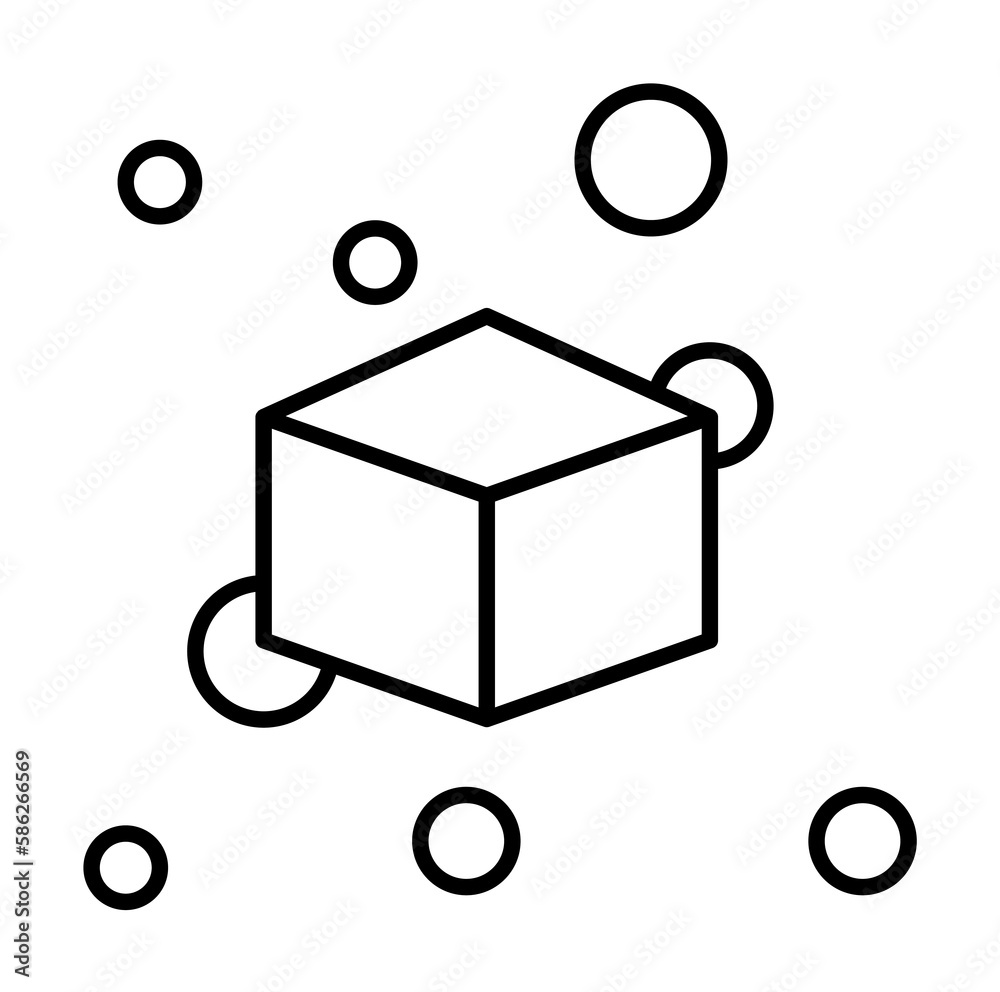 Poster decentralized, block chain icon. element of block chain icon for mobile concept and web apps. thin l