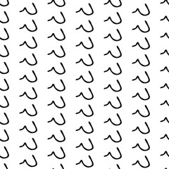 Seamless pattern with sketch squiggle